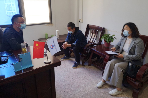 黃石港區(qū)衛(wèi)健局檢查中大工勘院復(fù)工復(fù)產(chǎn)情況